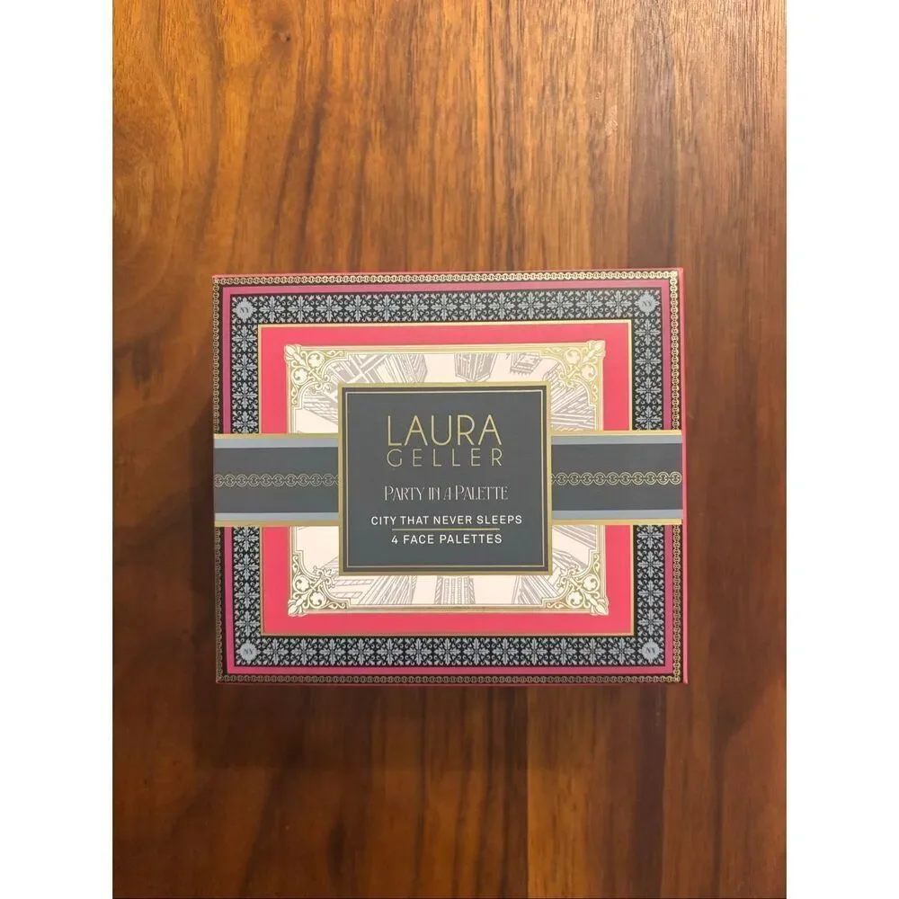 Laura Geller Party in a Palette City That Never Sleeps 4 Face Palettes Set NWOT